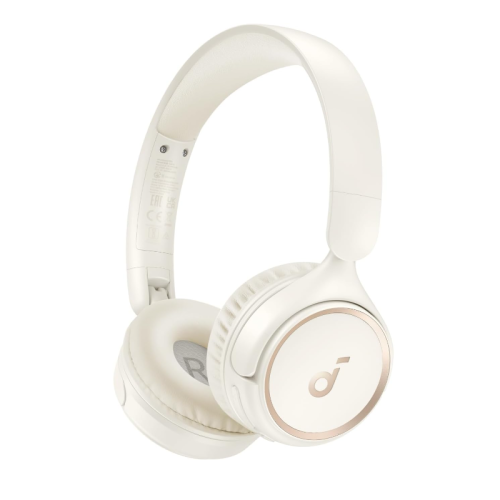 Soundcore H30i Wireless On-Ear Headphones, Foldable Design, Pure Bass, 70H Playtime, Bluetooth 5.3, Lightweight and Comfortable, App Connectivity, Multipoint Connection (White) - (Used)